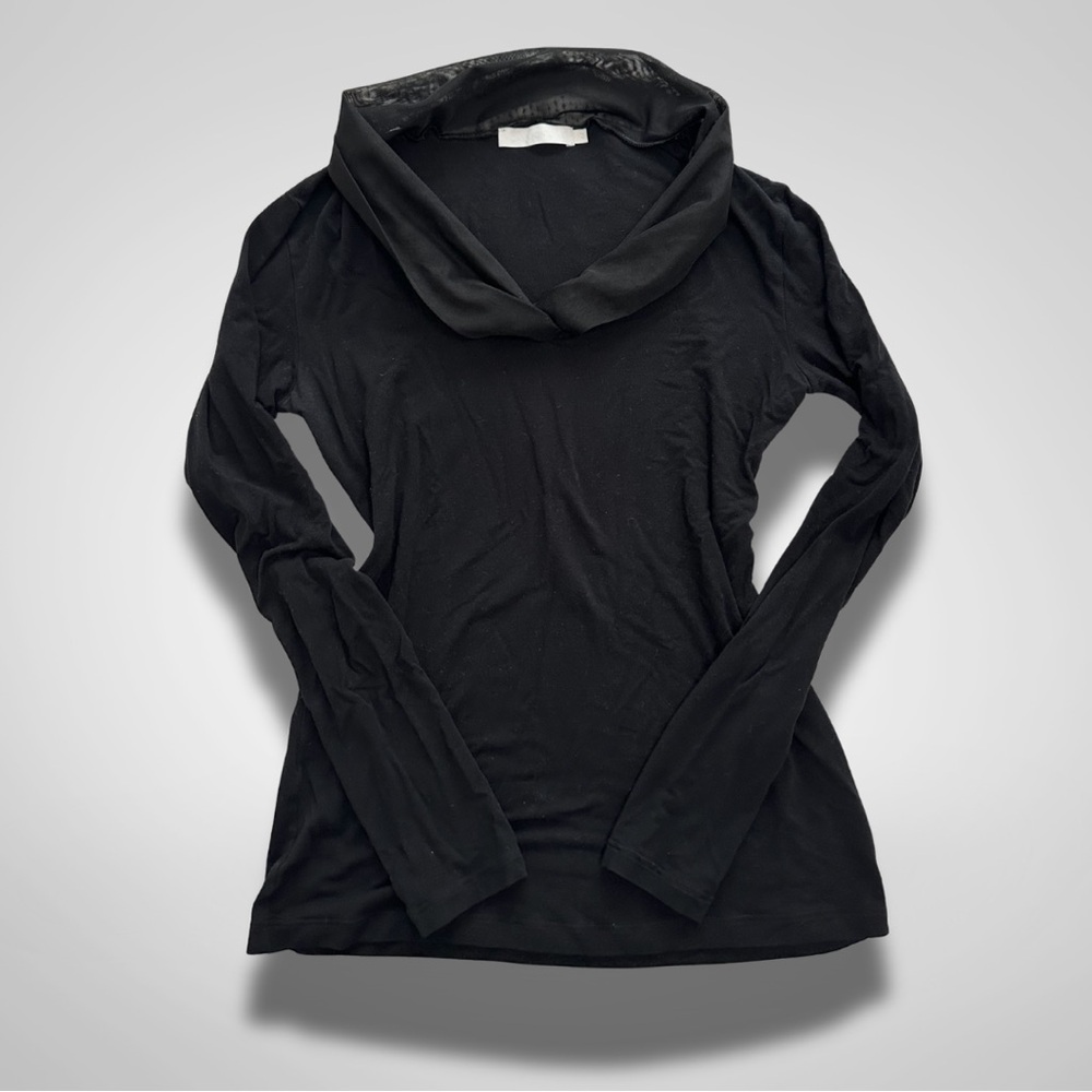 Anne Fontaine Black Long Sleeve Top